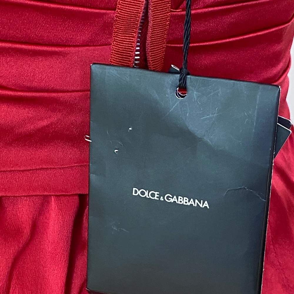 Dolce & Gabbana Scarlet Strapless Dress - Picture 6 of 10
